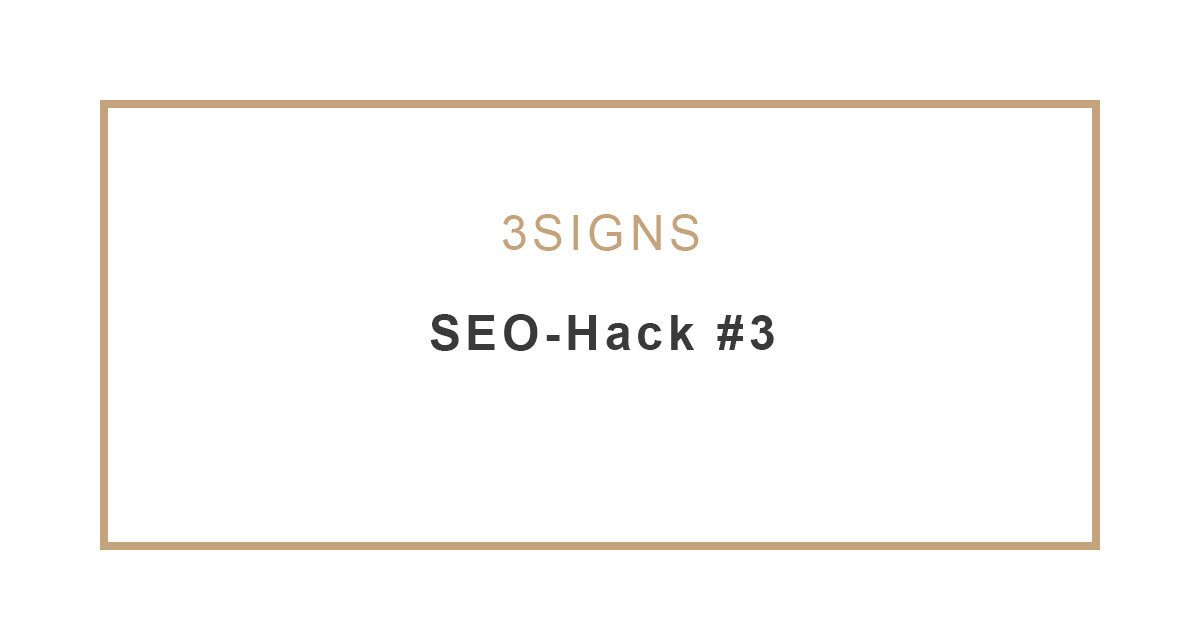 SEO-Hack #3 – Responsive Webdesign