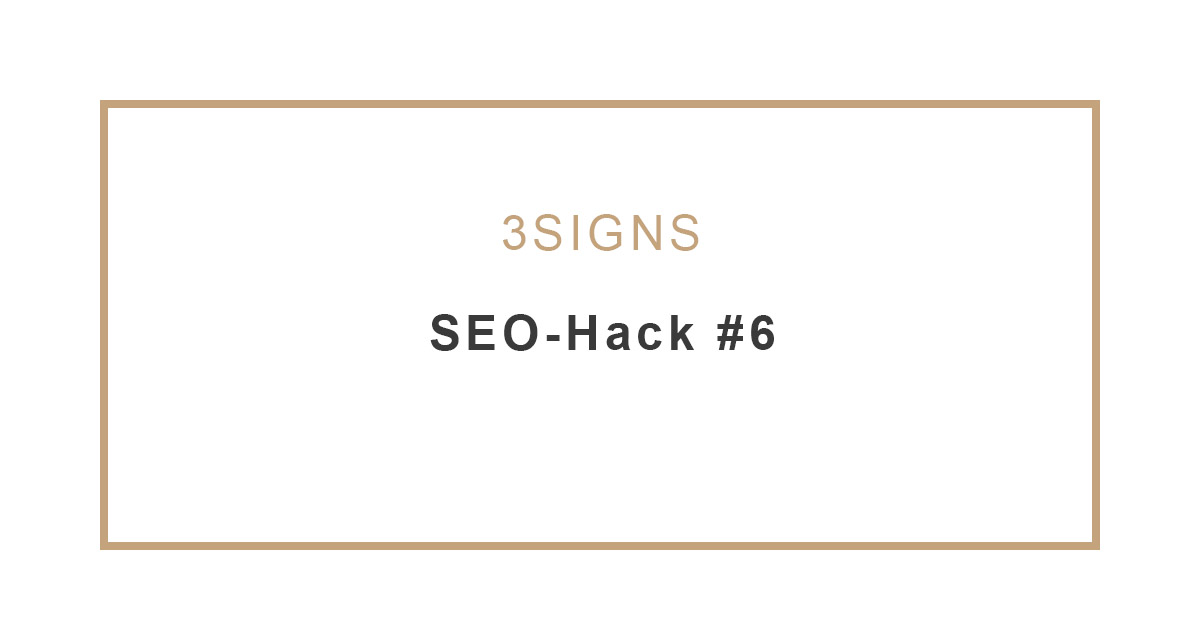 SEO-Hack #6 – Linkaufbau